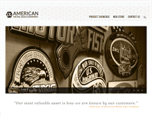 Tablet Screenshot of americanmetalsign.com